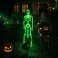 thumbnail image 2 of Yashow Elite Solar Skeleton Stake Lights, 25.59 inch Purple Glow Halloween Lawn Decorations Outdoor, Waterproof Skeleton Path Lights for Garden Yard Pathway Decor, 2 of 2