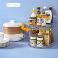 thumbnail image 4 of Estante giratorio para botellas de almacenamiento de especias de cocina (capas dobles pequeñas) Ehuebsd Libre de BPA, 4 of 9