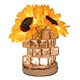 thumbnail image 1 of Lámpara de Mesa Inalámbrica Girasol, 3 Lámparas de Cristal de Colores, Lámpara de Noche Táctil, Atenuación Infinita con Carga USB, Luz ., 1 of 1