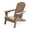 Brown, variant on Tioline Folding Adirondack Chairs,HDPE Lawn Fire Pit,Weather Resistant with Cup Holder for Deck Lime Green