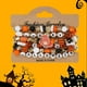thumbnail image 4 of Decoraciones de Halloween, conjuntos de pulseras de Halloween, paquete de pulseras góticas de cuentas en capas, pulsera elástica apilable con diseño de calabaza araneida y fantasma espeluznante para a, 4 of 6