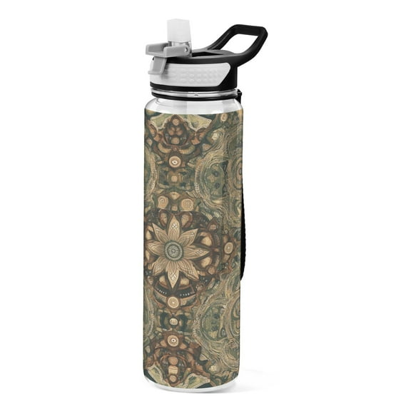 BZSMCE Sport Bottle Organic Symmetry Outdoor sports Water Bottle Size: 10.4x3in