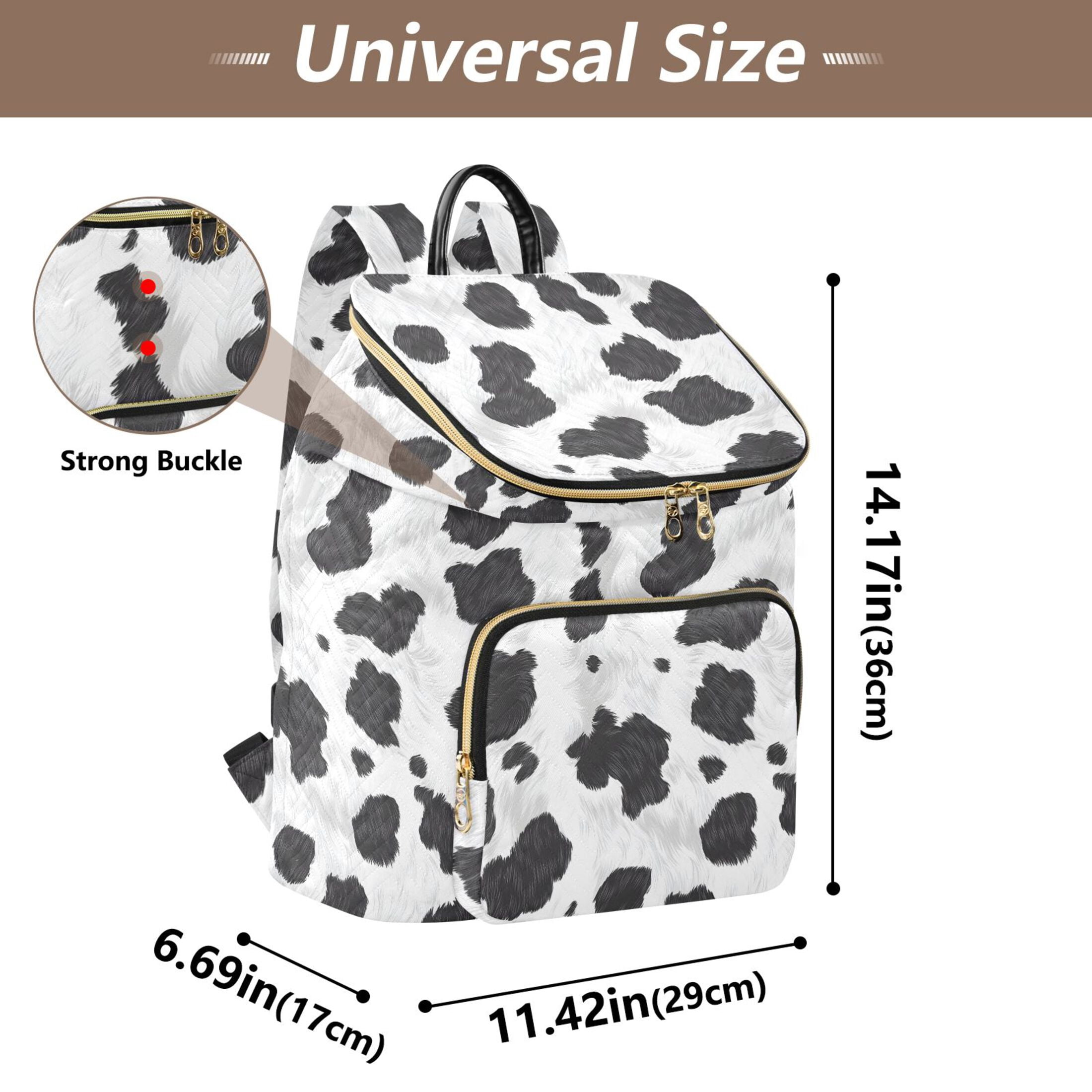 ALAZA Cow Print Travel Backpack Laptop Bag Large Capacity Daypack