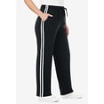 thumbnail image 3 of Woman Within Plus Size Better-Fleece Side-Stripe Pull-On Sweatpants, 3 of 3