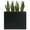 Black, variant on Metal Planter for Outdoor Plants 38Lx10Wx30H inches Tall Divider Planter Box 48.8lb Black