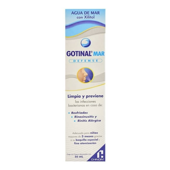 Agua de mar Gotinal Mar Defense con xilitol 50 ml
