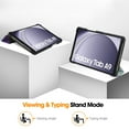 thumbnail image 2 of Galaxy Tab A9 Case, Allytech Trifold Multi Angle Viewing Stand Smart Cover Auto Sleep Wake Flip Folio Lightweight Slim Case for Galaxy Tab A9 8.7 Inch 2023 Model Tablet (X110/X115/X117), Galaxy, 2 of 9