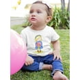 thumbnail image 2 of Girl With A Bouquet Of Flowers T-Shirt Infant -Image by Shutterstock,  18 Months, 2 of 4