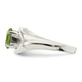 thumbnail image 4 of Sterling Silver Lime Green Oval CZ Ring, 4 of 5