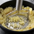 thumbnail image 1 of Triturador de papas, acero inoxidable, duradero, de doble capa, triturador de papas, prensador de papas de cocina, máquina para hacer puré de papas a mano (1 pieza, plateado) ShuxiuWang 8390614713123, 1 of 1