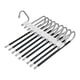 thumbnail image 1 of Estante de almacenamiento de pantalones multifuncional 9 en 1, estante de almacenamiento ajustable para corbatas, organizador de armario, colgador de ropa de acero inoxidable, 1 of 5