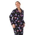 thumbnail image 5 of Aria Women’s 100% Cotton Flannel Notch Collar Pajama Set, Sizes XS-3X, 5 of 6