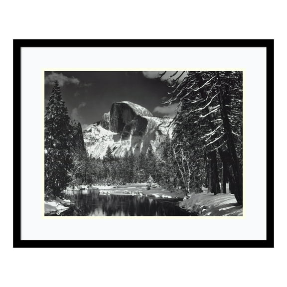 Amanti Art Half Dome Winter Yosemite National Park 1938 Wood Framed Wall Art Print