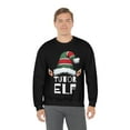 thumbnail image 5 of Tutor Teacher Elf Unisex Sweatshirt, S-2XL Christmas Holidays Xmas Elves, 5 of 9