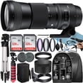 thumbnail image 1 of Sigma 150-600mm F/5-6.3 DG OS HSM Contemporary Lens for Canon EF with 2 Pack 128GB SanDisk Memory Card + Tripod + Backpack + A-Cell Accessory Bundle, 1 of 9