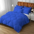 thumbnail image 3 of DNG Creations 5 Piece New Box Design Comforter 800 Thread Count ( Solid Royal Blue Colour ) All-Season 550 GSM 100% Egyptian Cotton ( Oversized Queen - Size ), 3 of 8