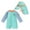 a11-Green, variant on KPOPLK Toddler Baby Boy Swimsuit Kids Rash Guard Long Sleeve One Piece Bathing Suit Swimwear with Hat(Green,6-12 Months)