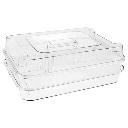 Ikoopy Chilled Serving Tray 3 Layers Clear Ice Chilled Party Platter with Lid Multifunctional Fruit Ice Serving Tray for Home Kitchen Gathering