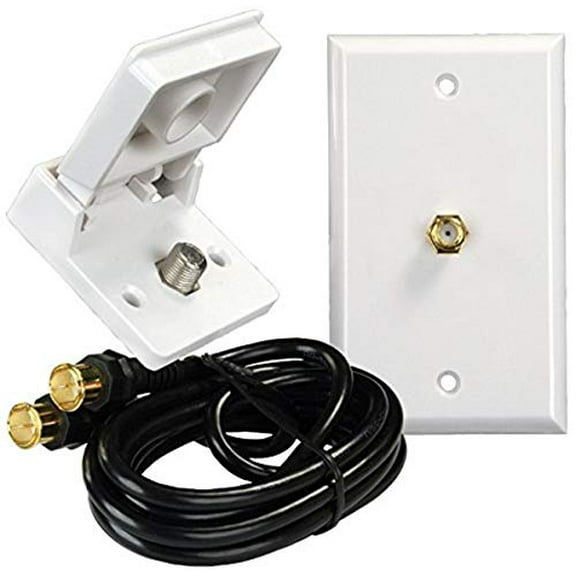 JR Products 47815 Interior/Exterior TV Installation Kit,White