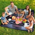 thumbnail image 7 of Rose Crystal Luminescence Picnic Blanket Waterproof Outdoor Beach Blanket Hand-held Pad Suitable for Travel, Camping, Beach, Family Gatherings, 7 of 7