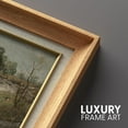 thumbnail image 5 of IDEA4WALL Premium Frame Wall Art Country Village Rustic Rural Landscape Fine Art Historic Cultural Illustrations Impressionism Scenic Pastel Artwork for Home Decor - 26"x36" Natural, 5 of 5