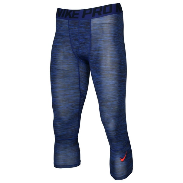 Nike - Nike Men's Pro Hypercool 3/4 Training Tights-Blue - Walmart.com - Walmart.com