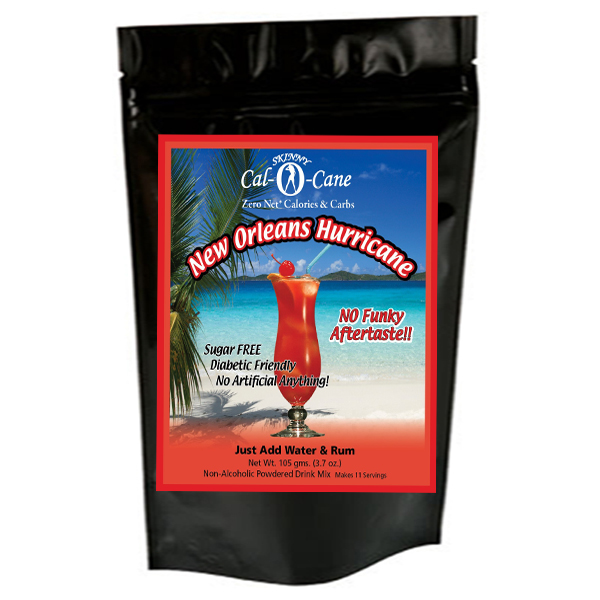 Skinny Cal-O-Cane (TM) Zero Calorie All Natural New Orleans Hurricane Cocktail Mix by Private Label