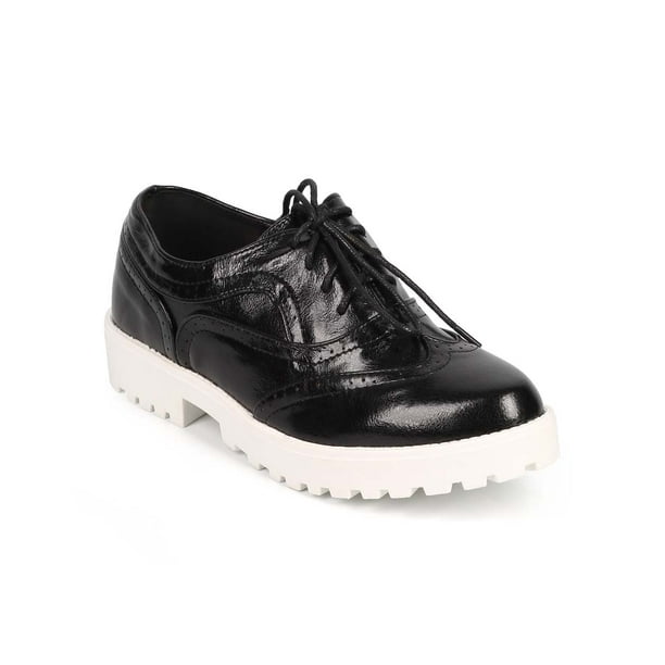 women's lug sole oxfords