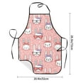 thumbnail image 2 of Pofeuu Girl Rabbit Print Aprons with Pockets, Cute Aprons for Kitchen, Cooking, Server, Barber, Chef Apron, 2 of 7