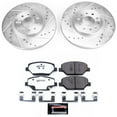 thumbnail image 3 of PowerStop Front Z26 Street Warrior Carbon-Fiber Ceramic Brake Pad and Drilled and Slotted Rotor Kit Fits: BUICK CHEVROLET GMC Select Models K7661-26, 3 of 9