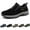 black, variant on Teresad Shoes Men Comfortable Waterproof Orthopedic Walking Hiking Shoes