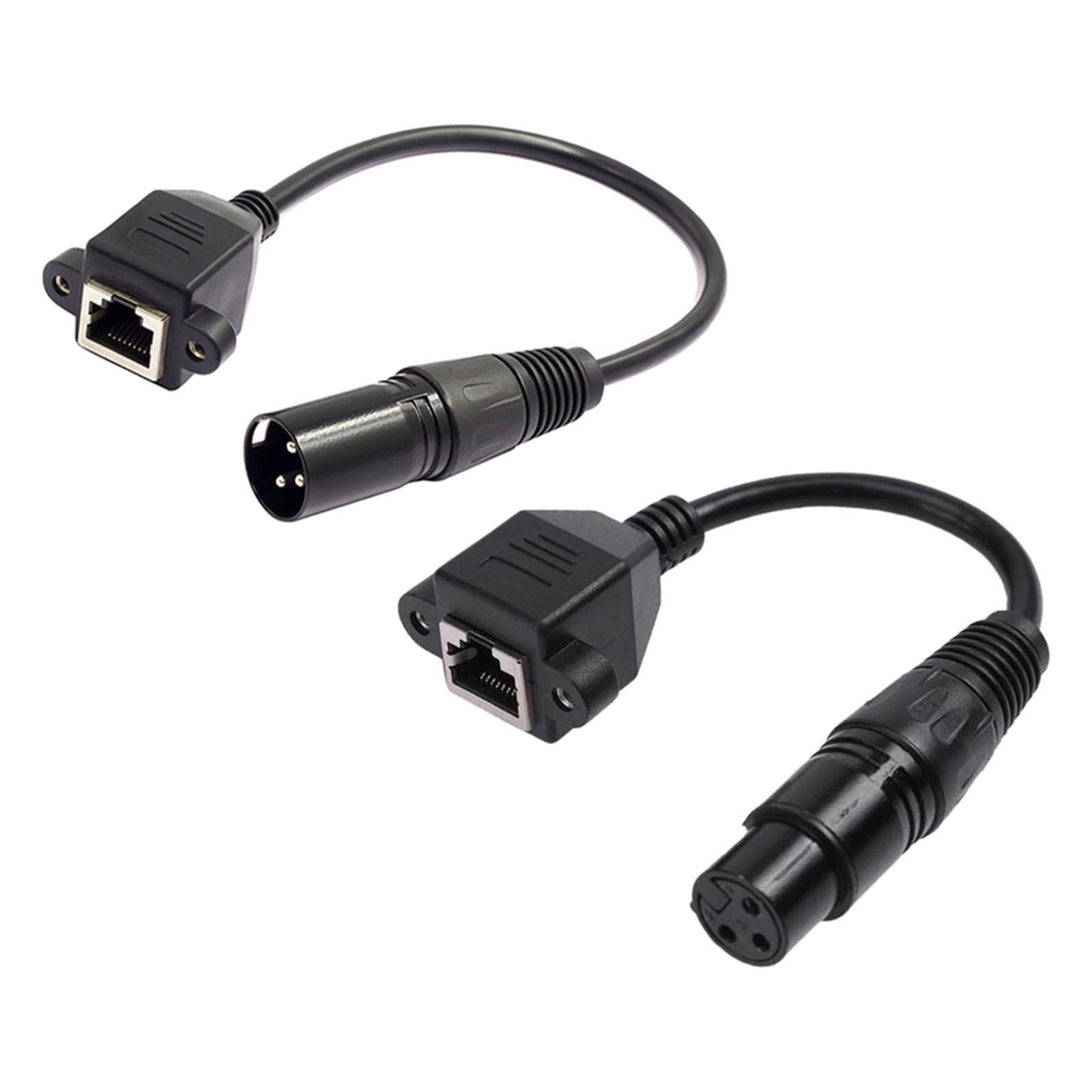 1Pair 3 Pin XLR to Female Male Adapter Cables, XLR Male to Extension -  Walmart.com