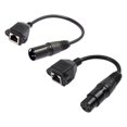 thumbnail image 1 of kusrkot 1 Paire de Câbles Adaptateurs 3 Broches XLR vers RJ 45 Femelle Mâle, Câble d'Extension pour Dmx Con, 1 of 9