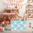 thumbnail image 6 of BOOHIT Large Easter Basket for Kids Canvas Teen Empty Gift Storage Bin Decor(Green 2), 6 of 7
