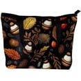 thumbnail image 2 of Thanksgiving Canvas Leather Mix Hand-Held Tote Bag Twill Sponge Jeanette 30x10.5x39cm/11.8x4.1x15.4in, 2 of 5