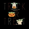 thumbnail image 2 of Junior's Star Wars: The Mandalorian Halloween Grogu Trick or Treat  Graphic Tee Black Medium, 2 of 3