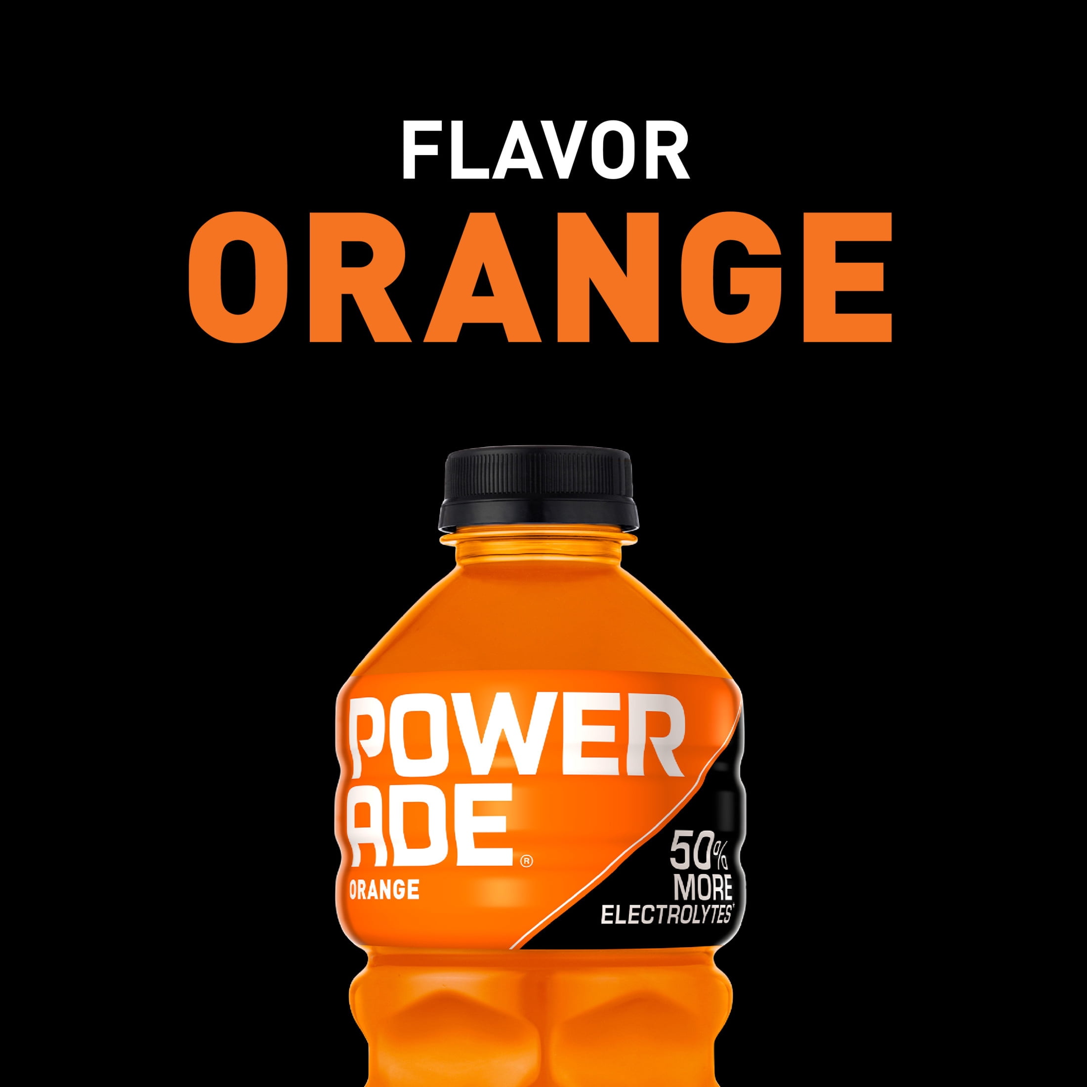 POWERADE Orange Electrolyte Sports Drink Bottle, 28 fl oz