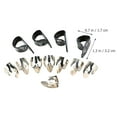 thumbnail image 3 of MasteelfCA 12Pcs Adjustable Finger Thumb Pick Rings Set Metal First Finger Picks Thumb Picks for Guitar, 3 of 8