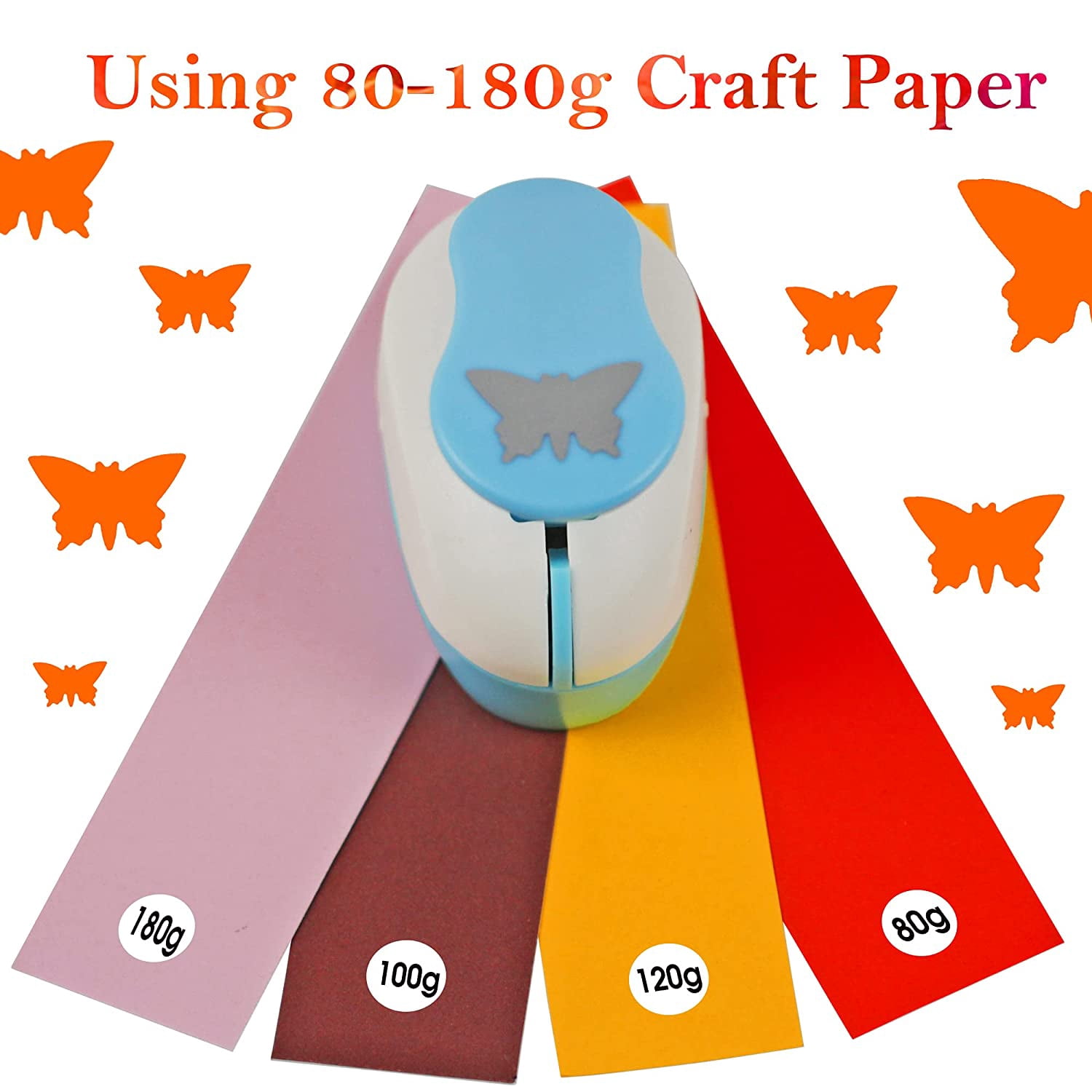 Butterfly Punch Cutter 1-inch, Paper Punches, Craft Lever Punch Handmade, Hole Shape for Paper Crafting, Scrapbook, Cards Decoration, DIY Arts.