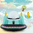 thumbnail image 5 of Gymax 6V Kids Ride On Bumper Car Vehicle 360 Degree Spin Toy w/ Remote Control Green, 5 of 9