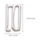 thumbnail image 5 of RomaMX 40pcs Sujetador Hebilla de ajuste Correa Diapositivas Ropa interior Hebilla Clips de costura Ganchos de cierre para mujeres y niñas (Plata), 5 of 8