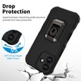 thumbnail image 7 of Hootek Designed for iPhone 16 Case with Magnetic Invisible Stand [Drop Protection] [Compatible with Car Mount] Anti-Slip Grip, Shockproof Slim Case Magnetic Phone Case for iPhone 16, Black, 7 of 7