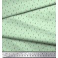 thumbnail image 2 of Soimoi Green Viscose Chiffon Fabric Flower Bud & Leaves Fabric Prints By Yard 42 Inch Wide, 2 of 3