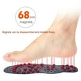 thumbnail image 3 of MEGICOT Cutable Magnetic Therapy Insoles, 1 Pair Breathable Acupressure Magnetic Massage Foot Therapy Reflexology Pain Relief Shoe Insoles With 68pcs Removable Magnets Fits All Men and Women, 3 of 8