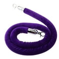 thumbnail image 2 of Stanchion Rope Velvet, 5ft Queue Rope, Stanchions Rope with Polished Hooks, 6 Colors to Choose from, 2 of 8