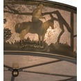 thumbnail image 3 of Meyda Tiffany 166016 Lone Cowboy 4 Light 22" Wide Flush Mount Drum Ceiling Fixture -, 3 of 7