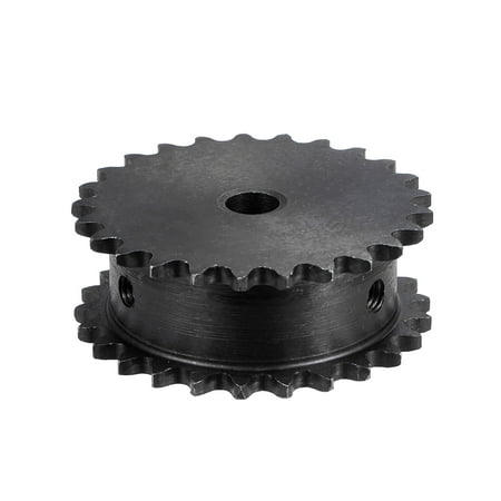 

Uxcell 25 Tooth Sprocket Double Strand 1/4 Pitch 8mm Bore Carbon Steel