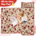 thumbnail image 4 of Multicolor Christmas Floral Pattern Toddler Nap Mats for Kids Preschool,51"x22" Sleeping Mat Bag or Kids,Toddler Sleeping Bag,Toddler Nap Mat or Daycare, 4 of 6