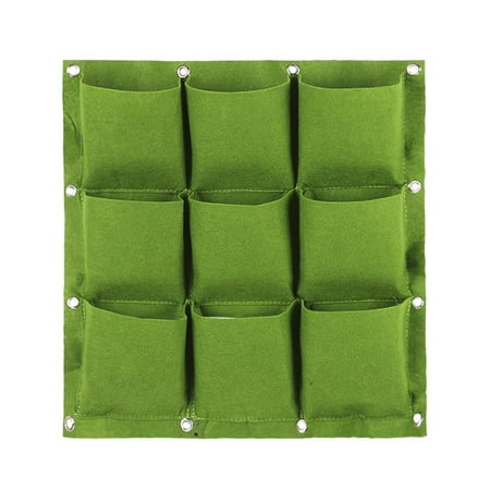 

Pockets Garden Vertical Planter Wall Mount Living Growing Bag Pouch