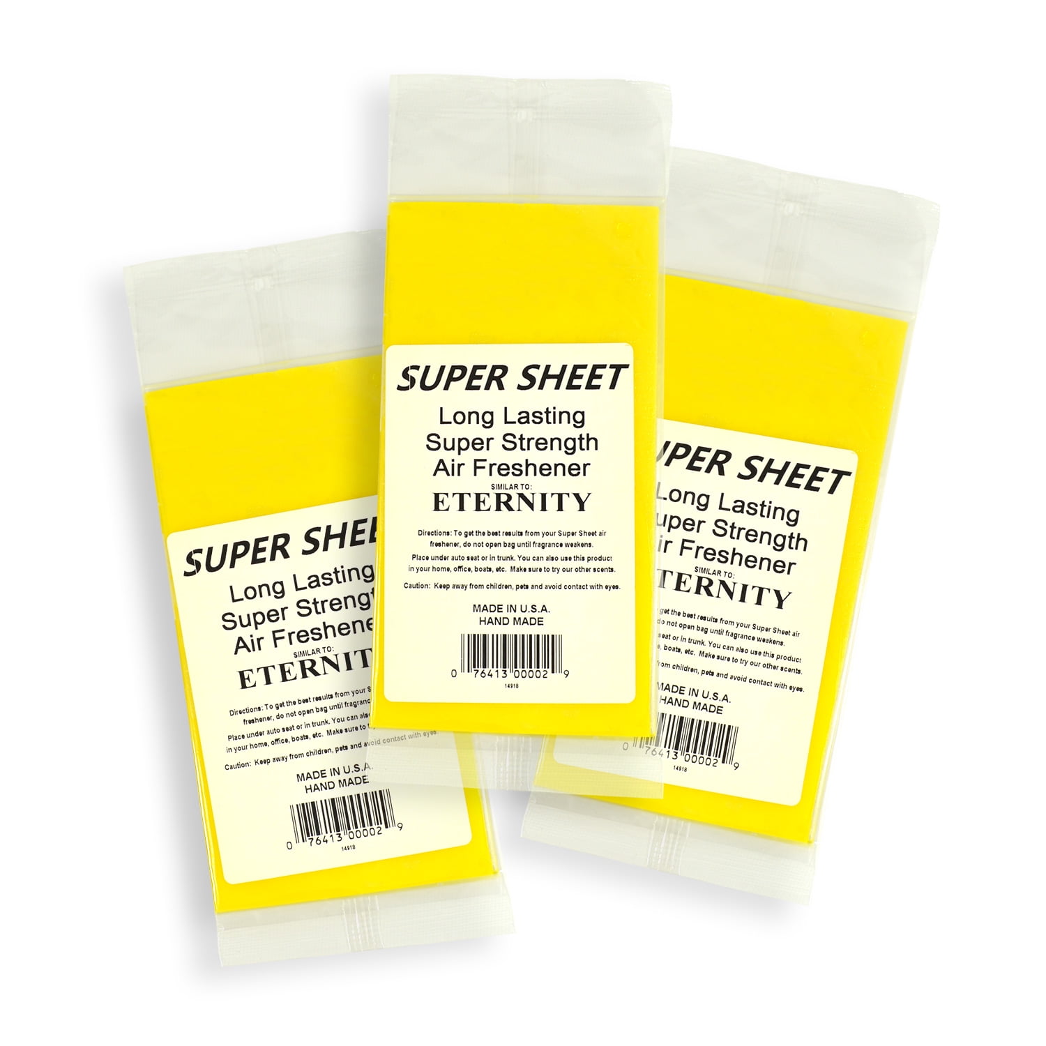 Jenray Super Sheet Small (7.5"x3.75") Under Seat Car Air Freshener, 3